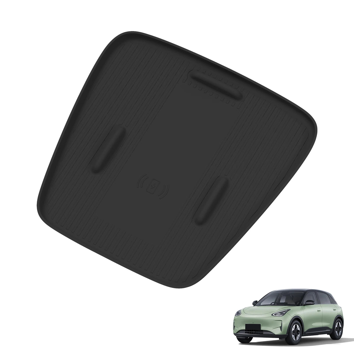 Smabee LHD for Geely EX2 Xingyuan 2024-2026 Car Silicone Wireless Charging Anti Slip Pad Mobile Mat Accessories Black Vue