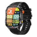 2025 New Smart Watch Voice Assistant 2.01"HD Screen Bluetooth Call Waterproof 1100mAh Big Battery Compass Outdoor Sport Watches Vue Black Outdoor Sport Watch