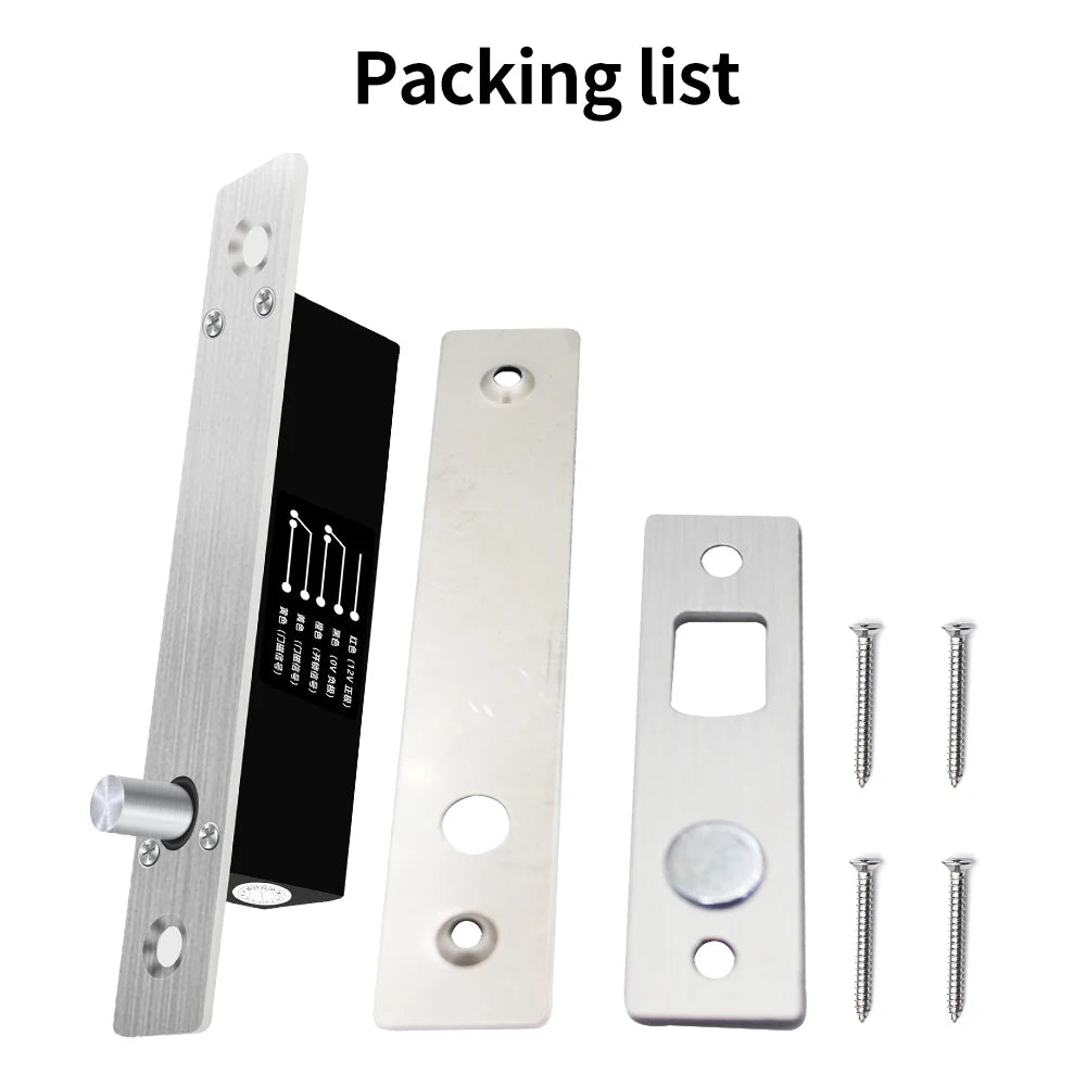 DC12V Electric Bolt Lock Fail Safe / Fail Secure Easy to Install and Control 5 wire Lock for Mortise Door Lock with NC/NO Output Vue