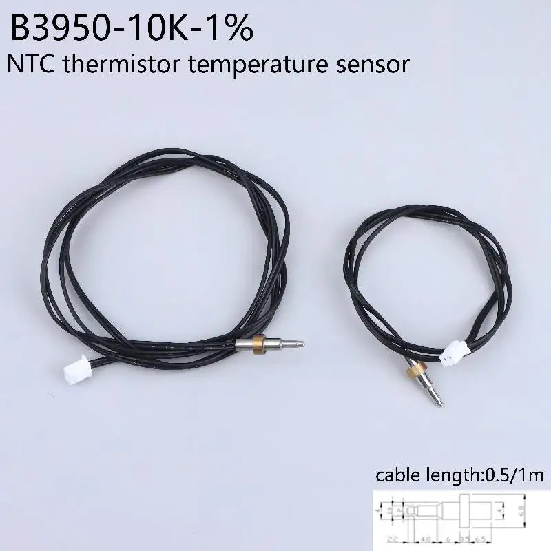 NTC 10K 3950 Thermistor Temperature Sensor Waterproof Thermistor Probe 50/100CM For Water Heater Coffee Machine Water Dispenser Vue
