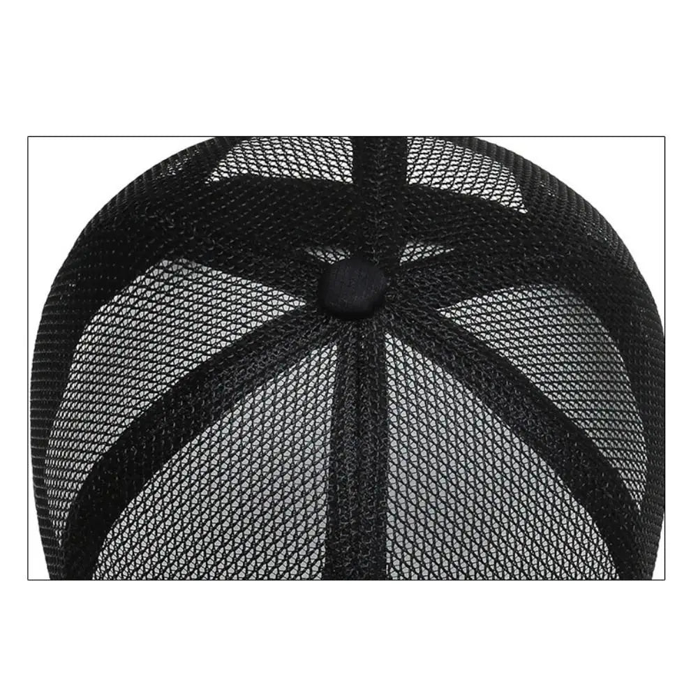 Full Mesh Trucker Baseball Cap Lightweight Breathable Hat Quick Dry