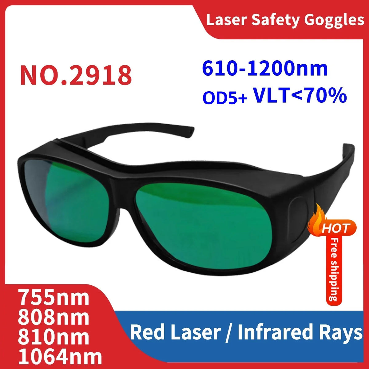 Leeyongin Protective Laser Glasses Goggles Eye Protection Lentes De Protección Seguridad Lazer Epilasyon Cihazı Safety Glasses Vue 2918 China Mainland
