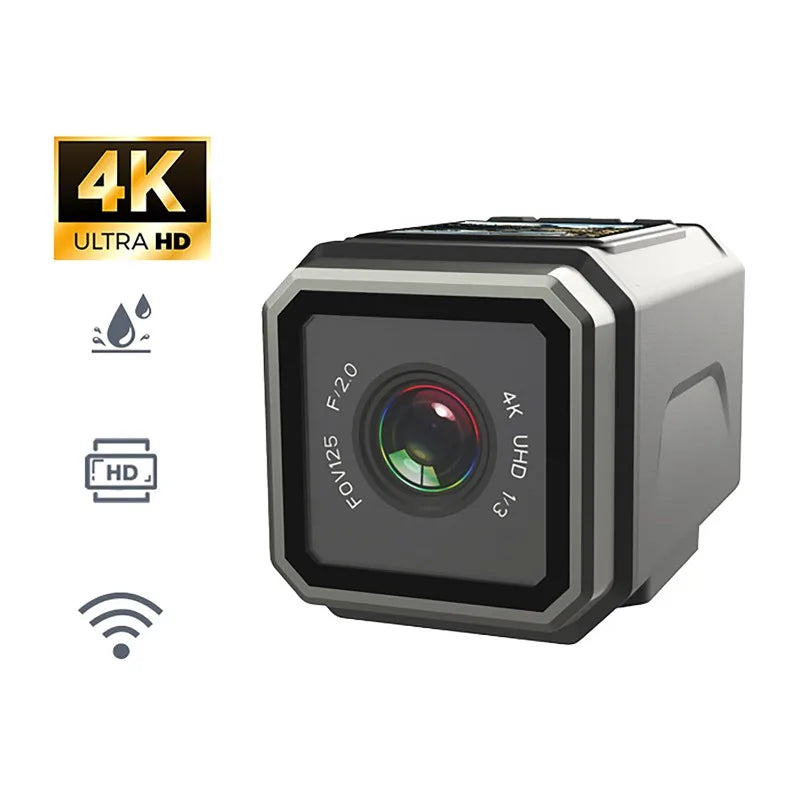 4K Ultra HD Action Camera Wireless Wi-Fi Outdoor Waterproof Anti-shake Multi-Function Cycling Recorder Mini Motorcycle Cam Vue