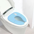 Folding Travel Portable Travel On A Toilet Seat Non-Slip Suction Cups Potty Seat For Fits Round Oval Toilets Tourist Carry-On Vue B58 Blue