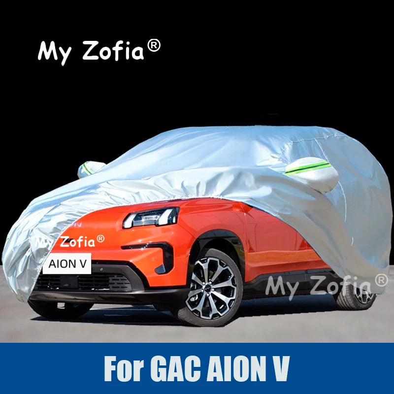 For GAC AION V 2024 2025 2026 Full Car Covers Outdoor Sun Anti UV Rain Snow Dust Protection Oxford Cloth Accessories Vue