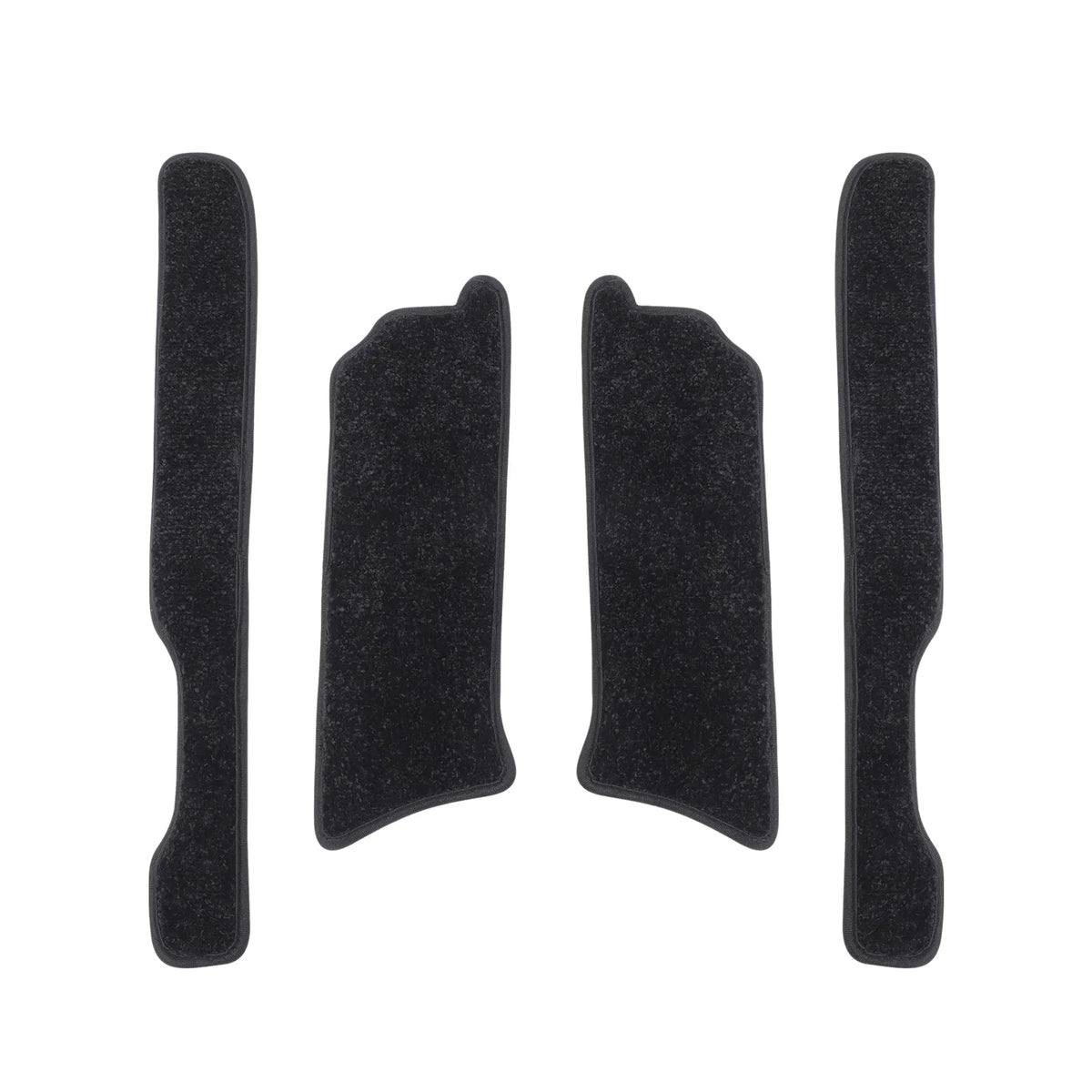 Smabee Door Sill Protector Mats for Suzuki Spacia / Spacia Custom MK54S MK94S 2023-2025 Anti-Slip Carpet Scuff Plate Black Vue 23SPACIA WF 4pcs