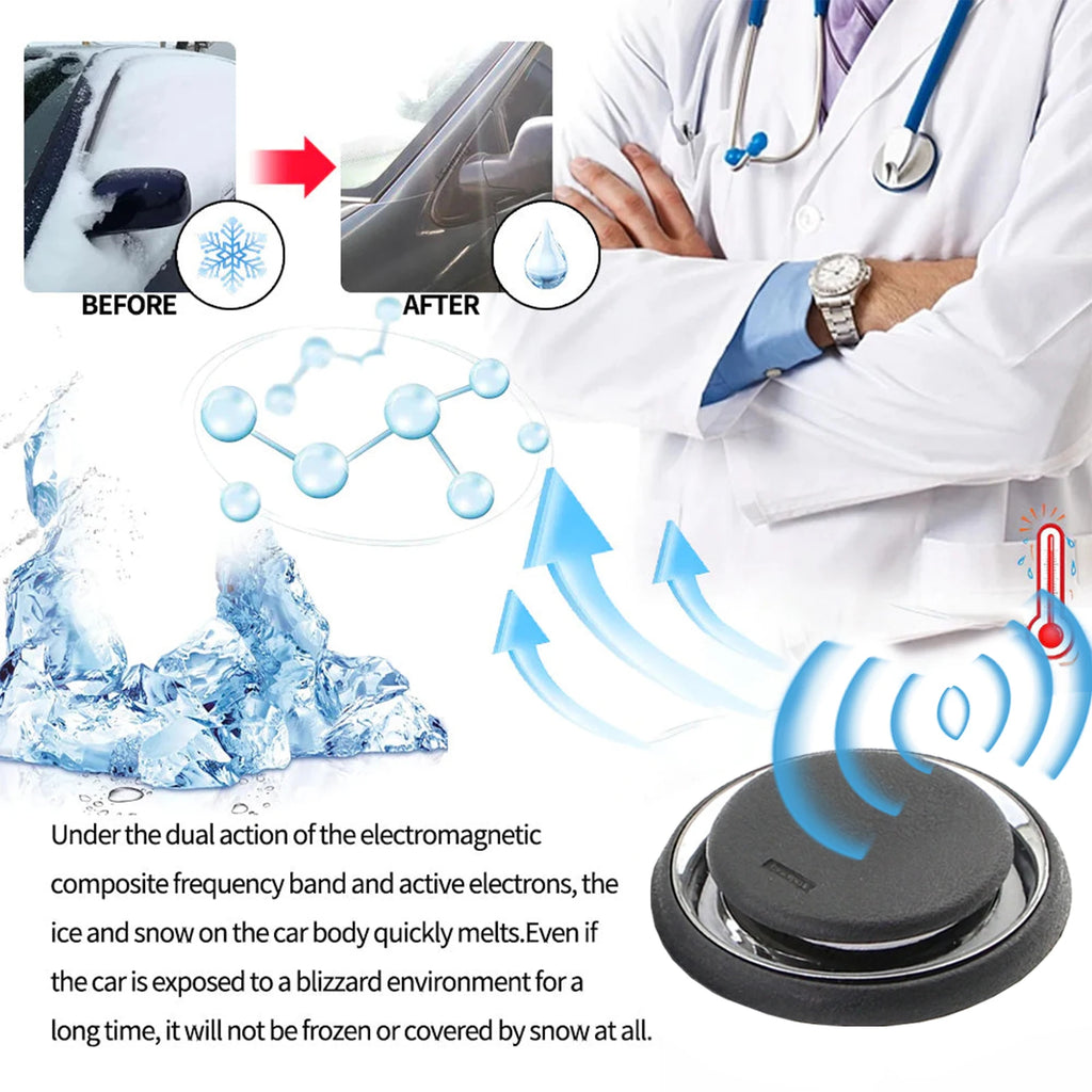 Car Snow & Ice Remover — Portable Automotive De-Icer for Snow, Ice, Frost & Fog Removal Vue
