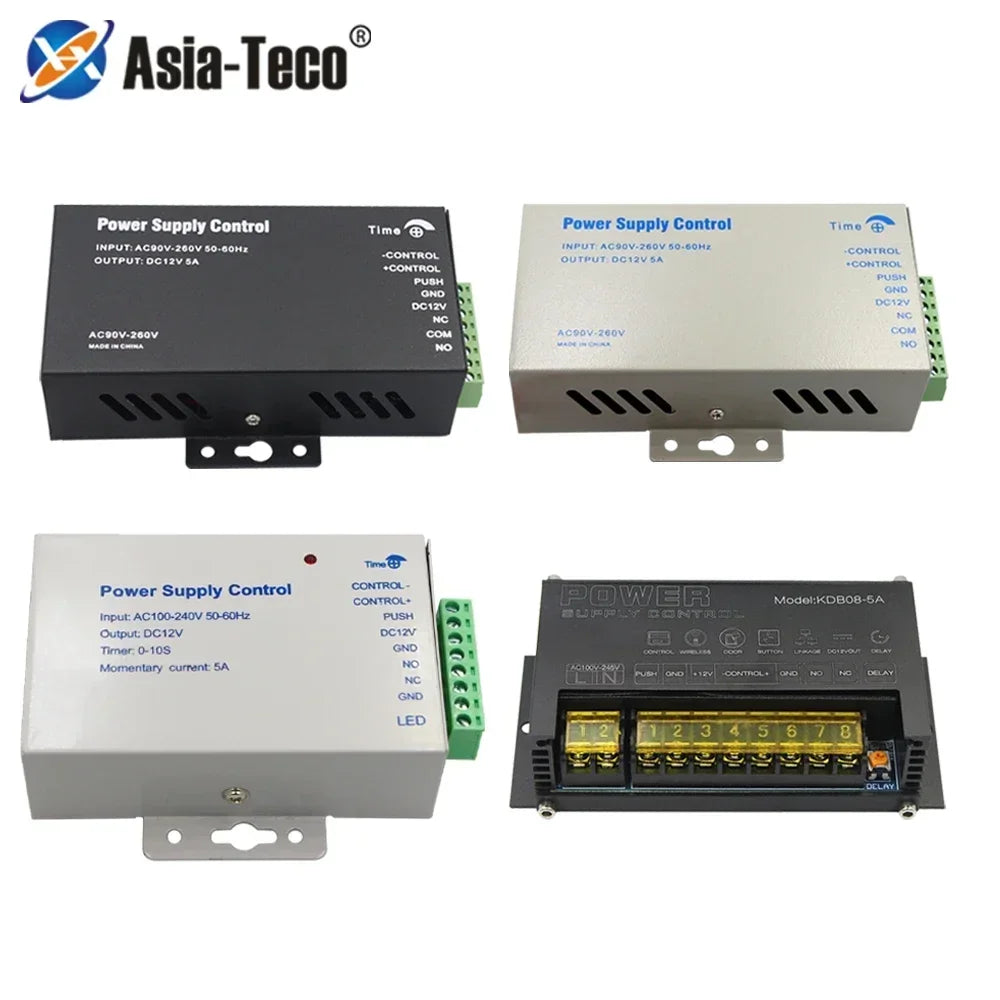 DC 12V Access Control Power Supply Switch 5A Output AC 110V-240V Input Power Source Supplier Adapter for Video Intercom System Vue