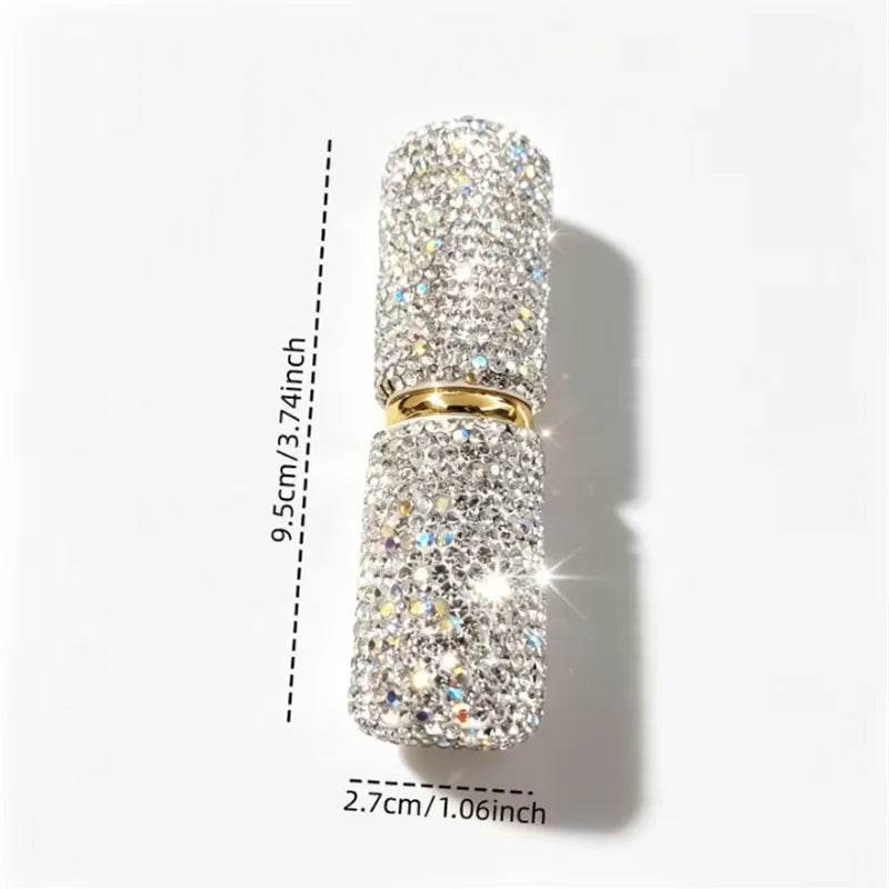 Rhinestone Retractable Powder Blush Brush Cosmetic Makeup Brushes Soft Fluffy Bristles Blush Loose Powder Bronzer Cosmetic Brush Vue