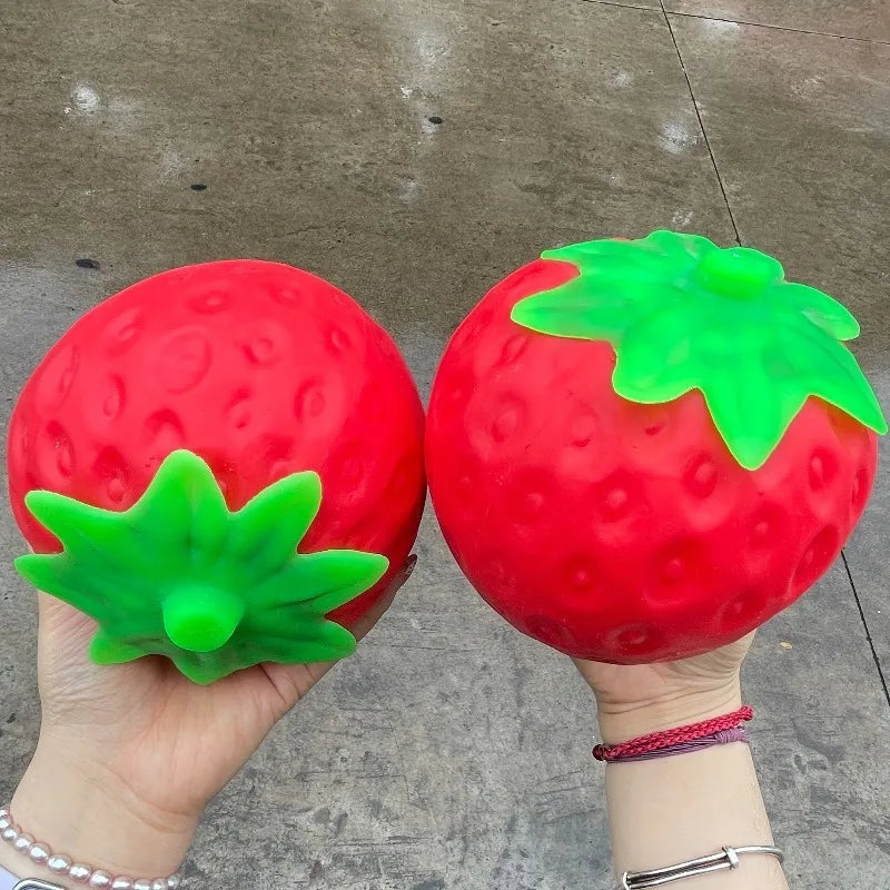 Super Schylling Strawberry Squishy Toy Simulated Strawberry Antistress Sensory Squeeze Toy Stress Relief for Focus ADHD Populati Vue