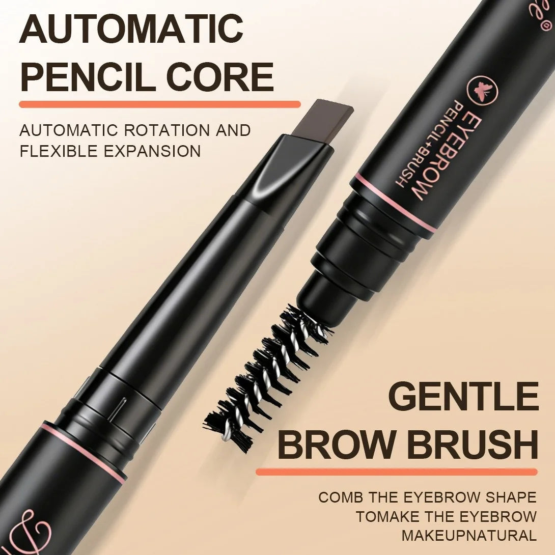 Double-Headed Eye Brow Tint Cosmetics Natural Long Lasting Paint Eyebrow Waterproof Black Brown Eyebrow Pencil Makeup Cosmetics Vue