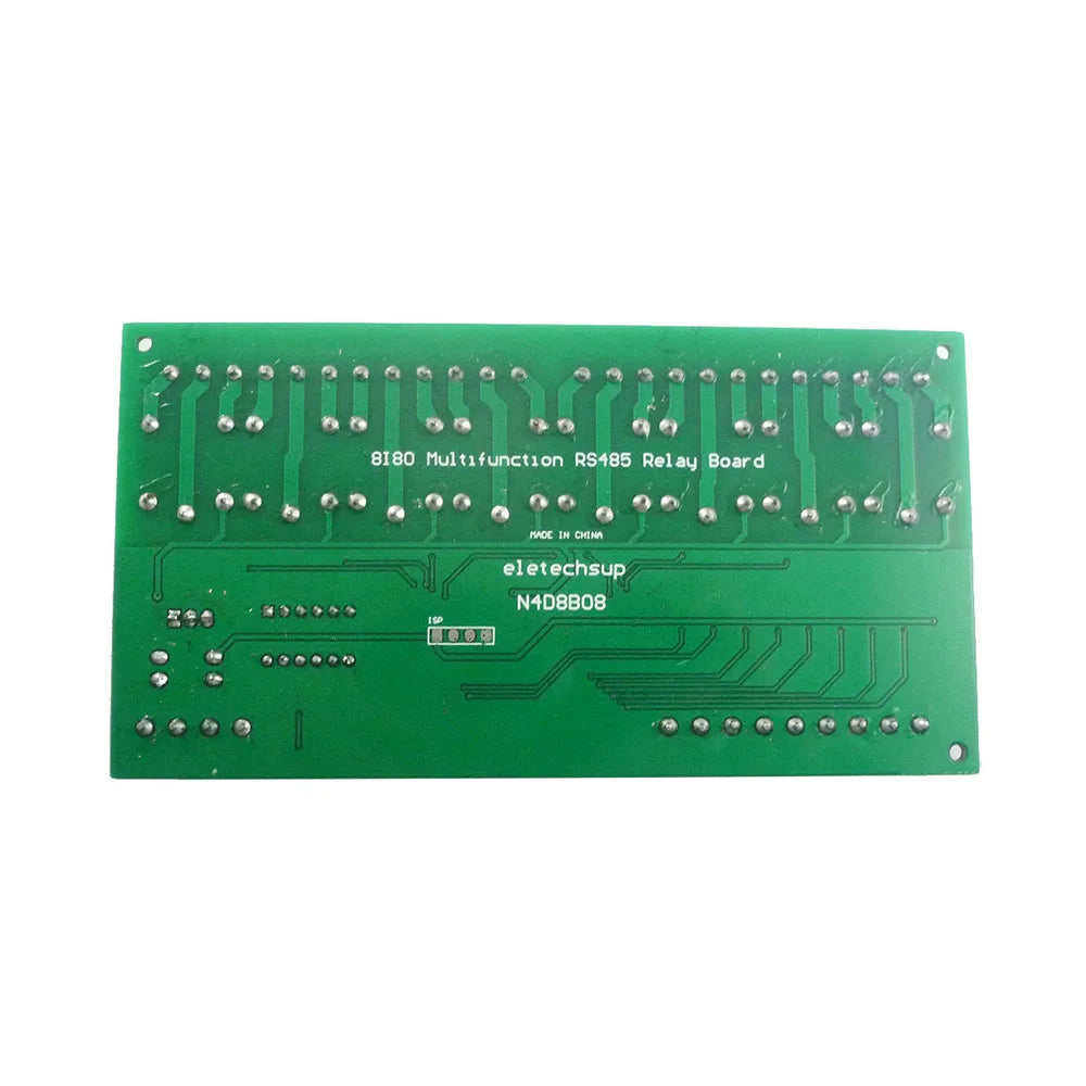 DC 12V/24V 8I8O Digital RS485 Modbus RTU Protocol Switch Control Board DIN35 C45 Rail Box N4D8B08 Relay PLC Expansion Board Vue