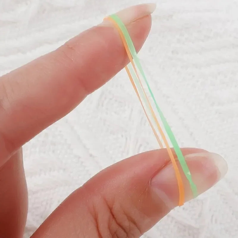 1000Pcs Hair Accessories Elastic Colorful Disposable Hair Bands Girls Rubber Band Kids Ponytail Holder Headband Children Vue