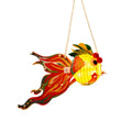 3D Koi Goldfish Lanterns Chinese Style Good Luck Mid-Autumn Festival Lantern Luminous Paper DIY Lantern Material Kit Vue Yellow 4inch