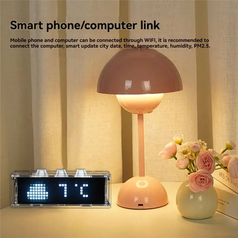 ABKW-RGB Ambient Light With Mechanical Keycap Clock Support Timer 3 X 6 Color Lighting Effect Wifi Connect Mobile Phone PC Vue