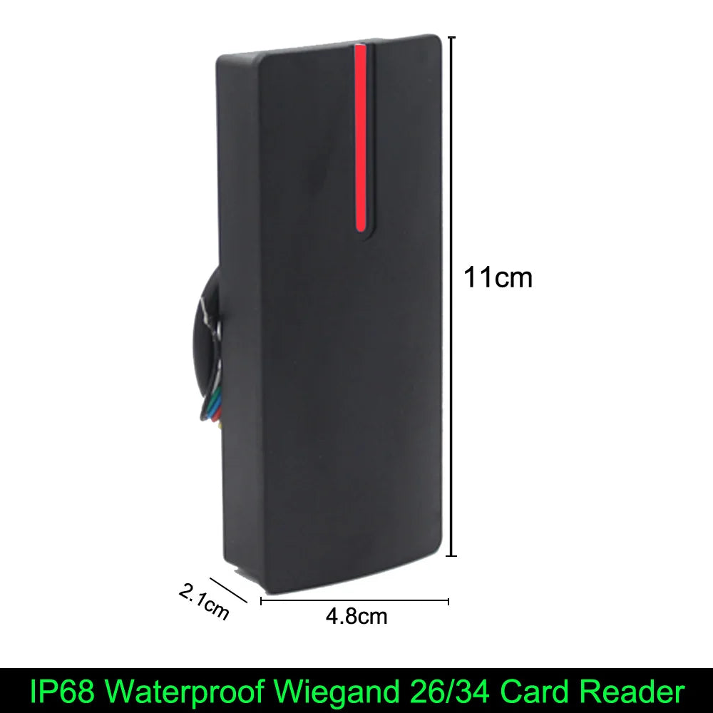 IP68 Waterproof Wiegand 26 Output 125Khz/13.56Khz RFID Proximity Card Reader Access Control Slave Reader UP002 Vue