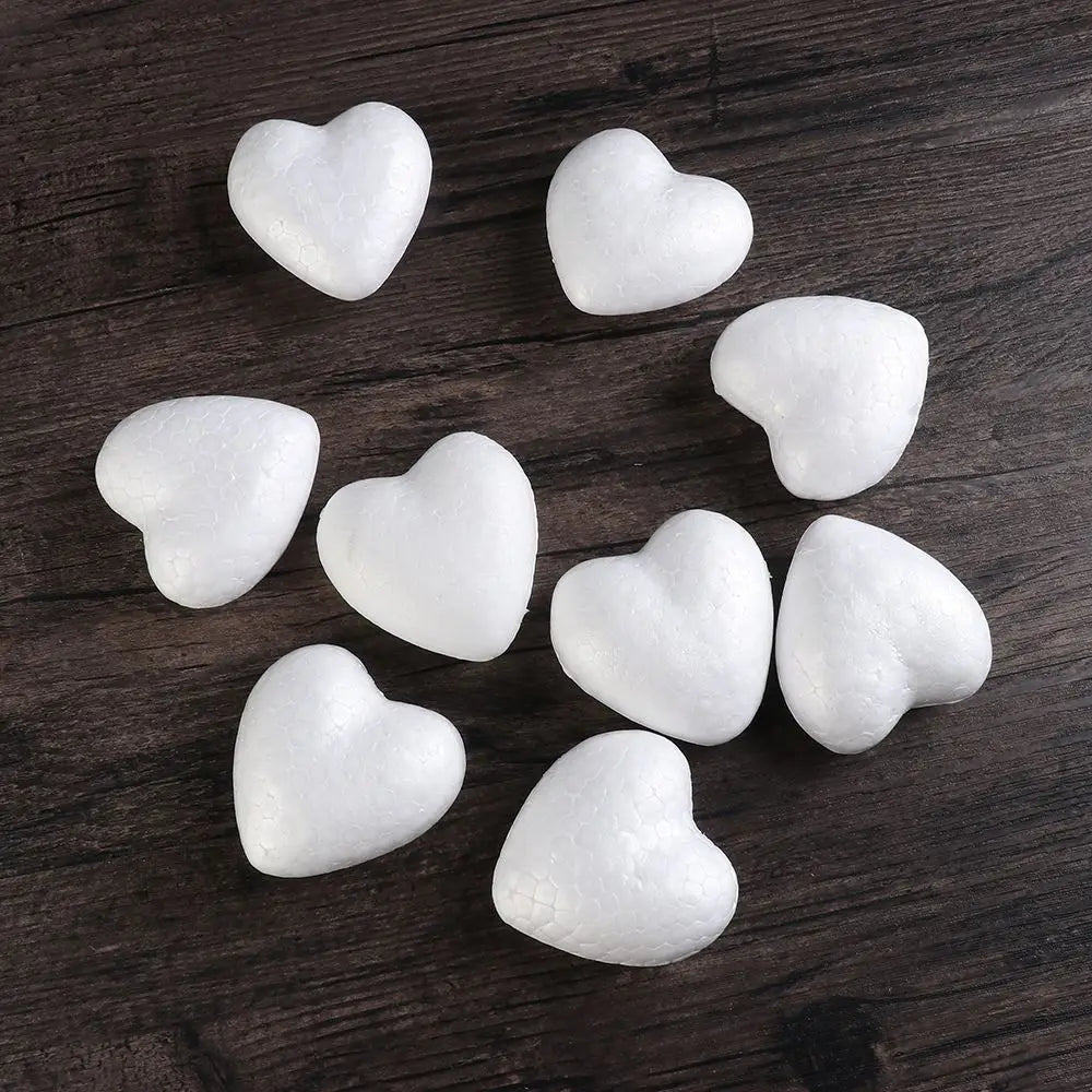 6 8 5 10 Heart Foam Mould White Craft Balls Styrofoam Modelling Vue