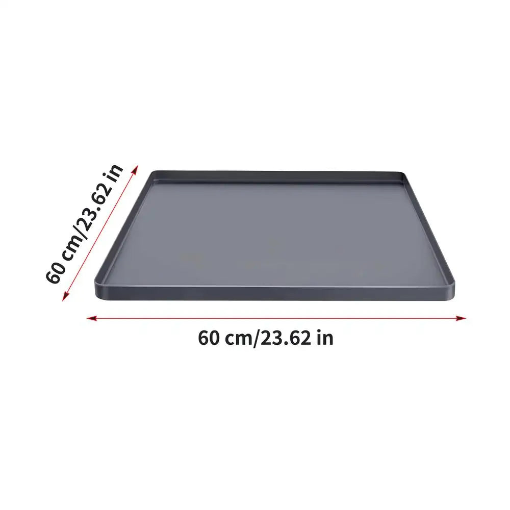 Potty Pad Holder Puppy Urine Mat Tray Non-Slip Pee Pad Holder for Indoor Bathroom Apartment Patio Laundry Backyard Living Room Vue Light Grey
