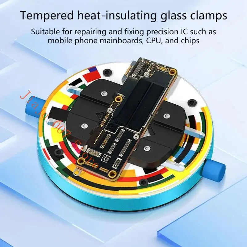 FISOKEE Heat-Insulating Glass Clamp for PCB & CPU Chip Repair PCB Holding Clamp Vue