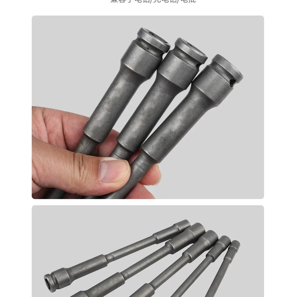 Extended Thin Wall Socket 8–19mm | 1/2" Drive CR-V Long Socket Socket Adapter Set Vue