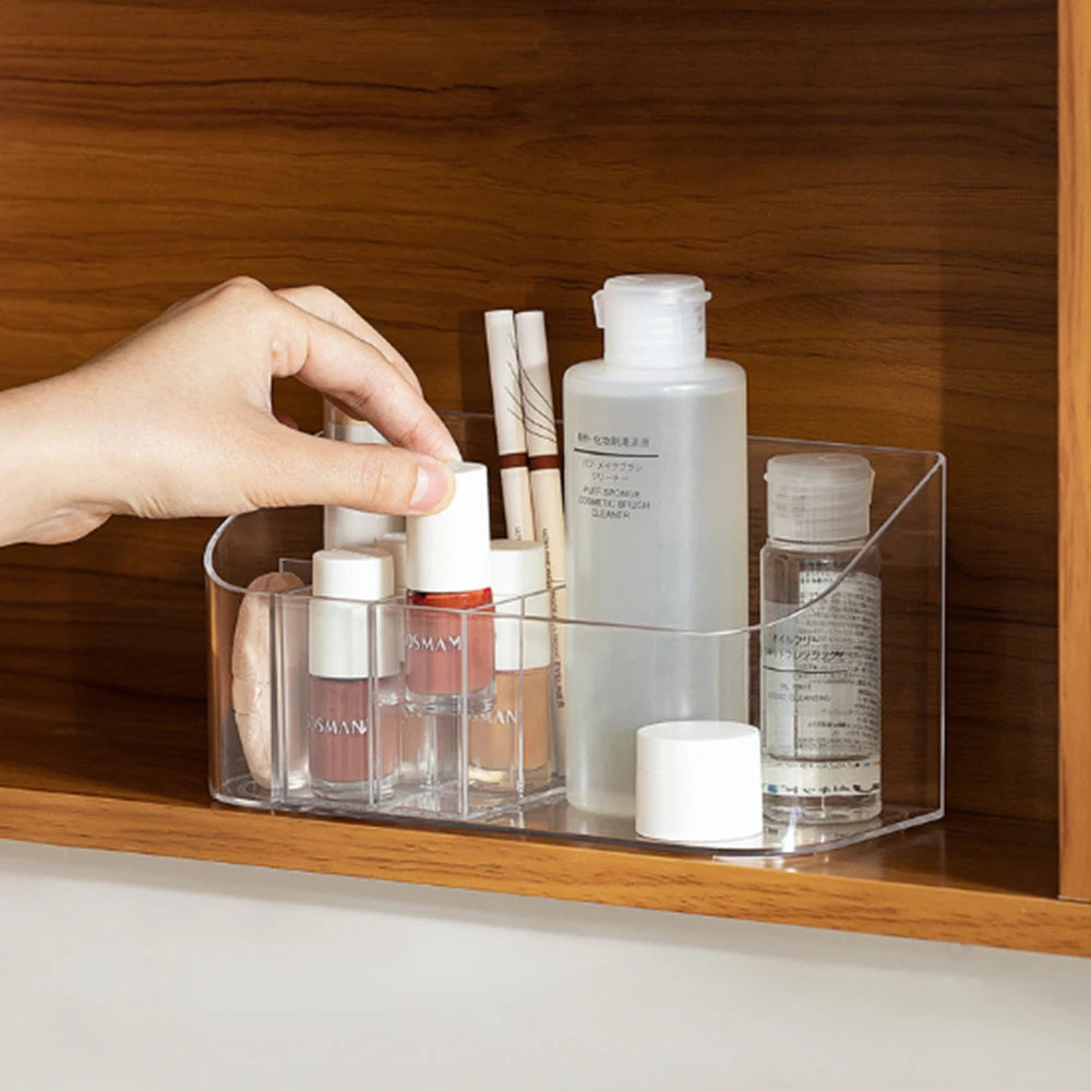 Makeup storage box, lipstick storage box with mobile compartment box, lipstick, makeup brush, cosmetic storage box Vue