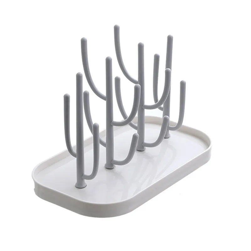 Baby Feeding Bottle Drying Rack Drain Rack Cleaning Dryer Drainer Storage Nipple Feeding Cup Holder Storage Drying Rack Vue B35 Gray