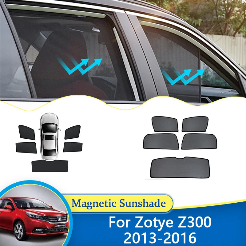 For Zotye Z300 Z360 2013 2014 2015 2016 UV Protection Curtain Magnetic Sun Shade Privacy Window Visor Auto Parts Car Accessories Vue