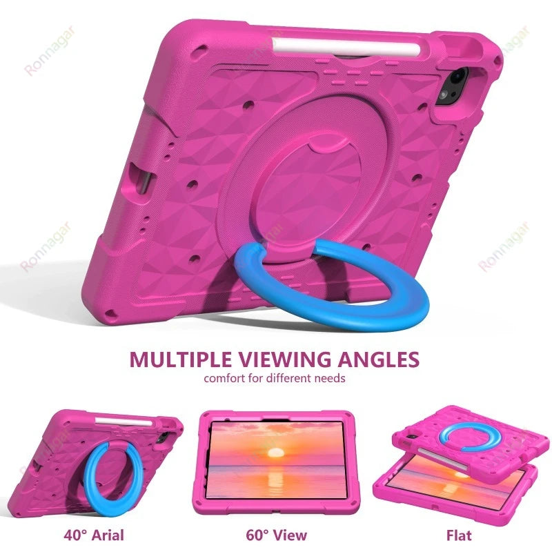 Ronnagar EVA Kids Shockproof iPad Case 11" | Lightweight Kids iPad Case Vue