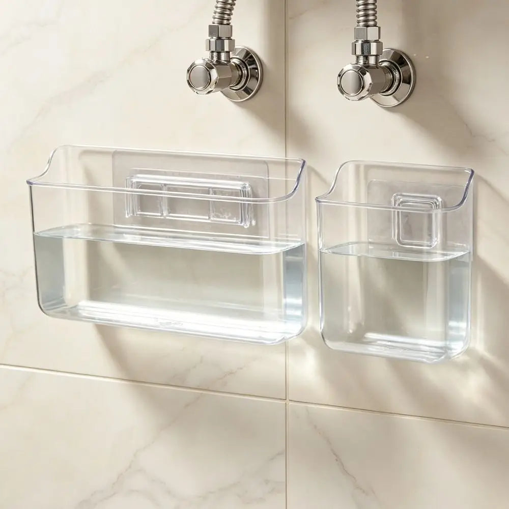 Wall Mounted Water Heater Accessories Transparent Design Acrylic Material Water Collection Box Set Kit Square Shape Vue