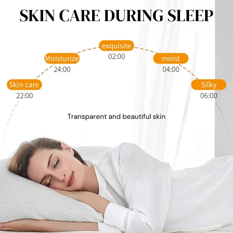 20/40/60 Pieces of Bioaoua Rice Puree Sleeping Mask, No-Rinse Mask, Moisturizes Skin, Hydrates and Moisturizes Vue