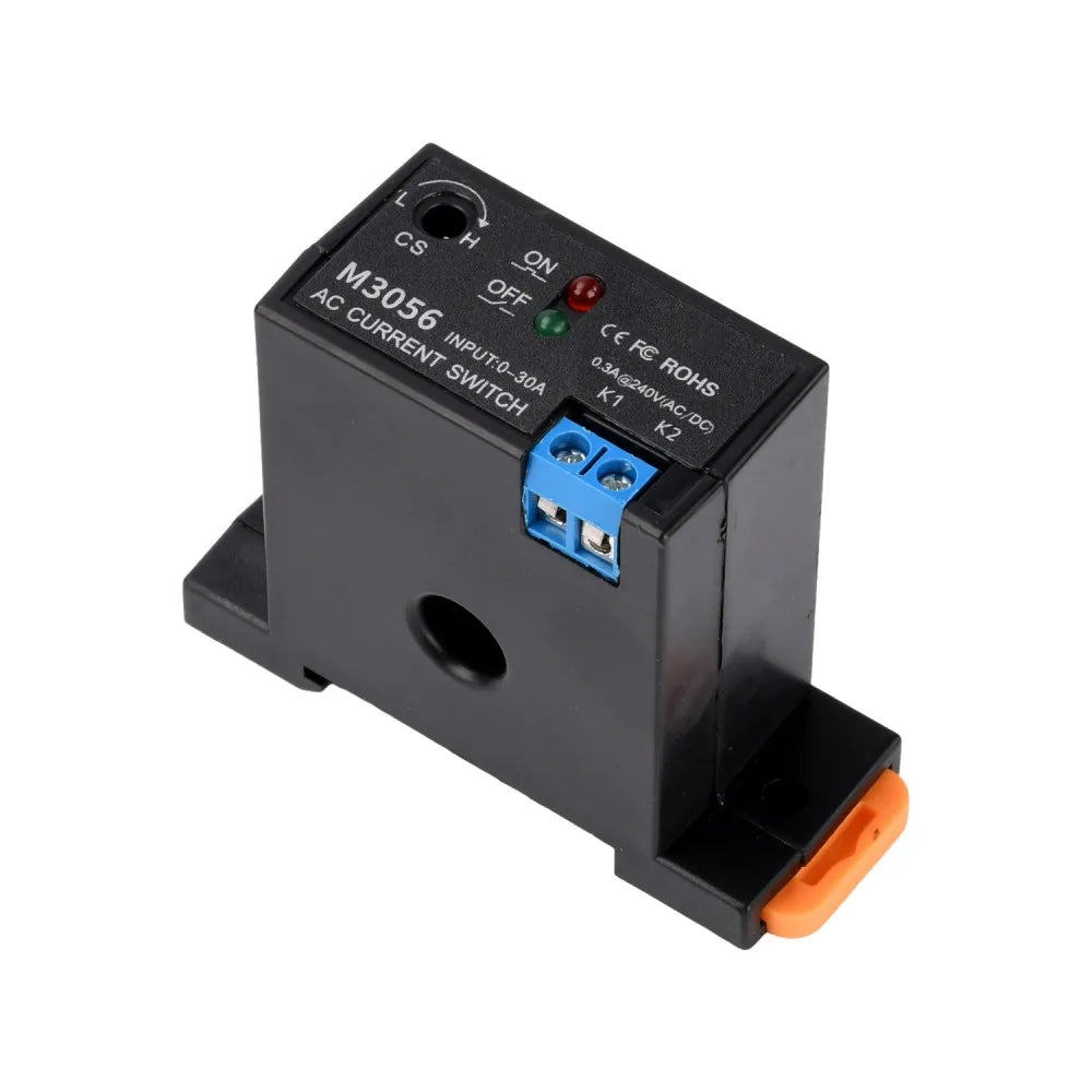 AC Current Sensing Switch M3060 M3066 0.2-50A Adjustable Current Transformer NO NC Relay Sensor for PLC Machinery Pipe Equipment Vue