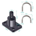 Bicycle Trailer Hitch Bicycle Towing Coupler Adapter Quick Release Trailer Coupler for Garage Outdoor Road Trip Camping Grocery Vue Black