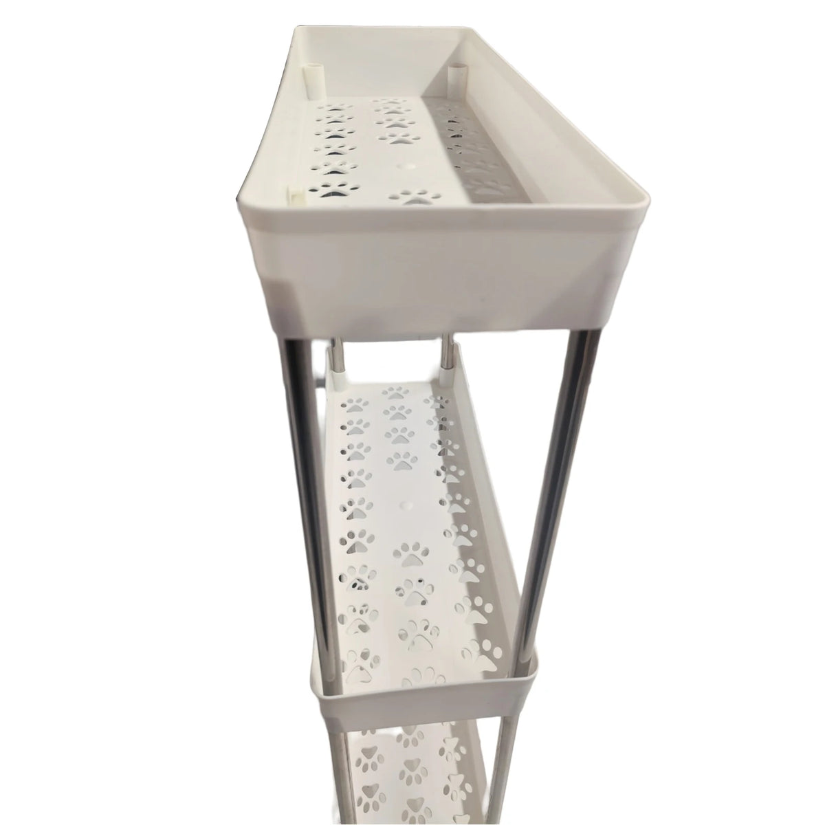 3-Tier Slim Rolling Shelving Unit for Kitchen & Bathroom Rolling Shelving Unit Vue