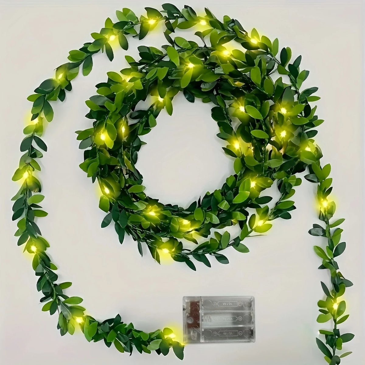 Hanging Green Vine LED Fairy String Lights, Artificial Ivy Decor Lights for Bedroom Patio Wedding Party Indoor Outdoor Decor Vue