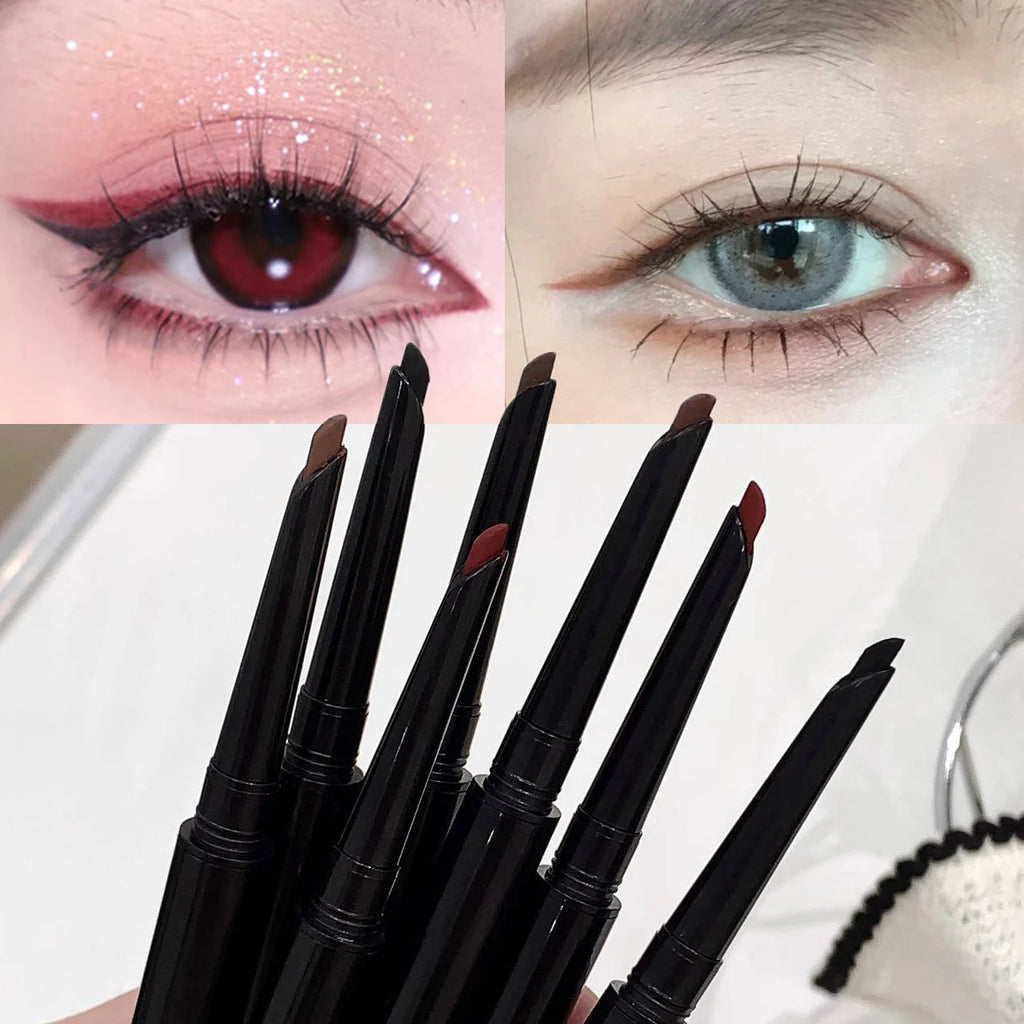 Waterproof Matte Red Eyeliner Gel Pencil Ultra-thin Long Lasting Quick Dry Smooth Black Eye Liner Pen Silky Makeup Cosmetics Vue
