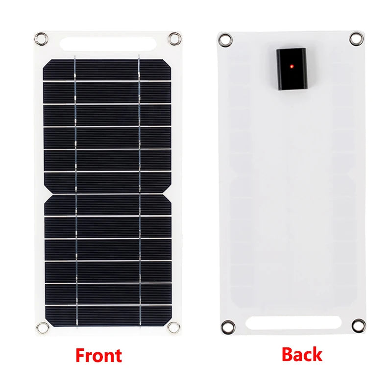 30W Portable Solar Panel 5V USB Waterproof Outdoor Hiking Camping Battery Mobile Phone Charging Power Bank Solar Charger Vue
