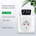 Automatic Voltage Protector Switch 16A 230V 3680W Adjustable Power Surge Protecctor EU Socket Volt Safe for Home Appliances Vue Default Title