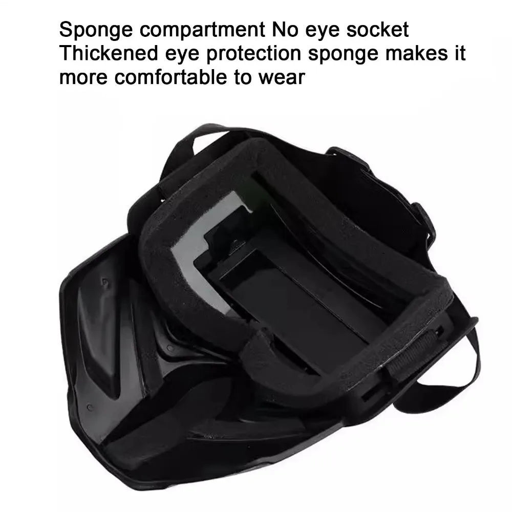 Face Protector Auto Darkening Welding Helmet Head-mounted Impact Resistant Welder Mask Antiglare Large View Welding Face Shield Vue