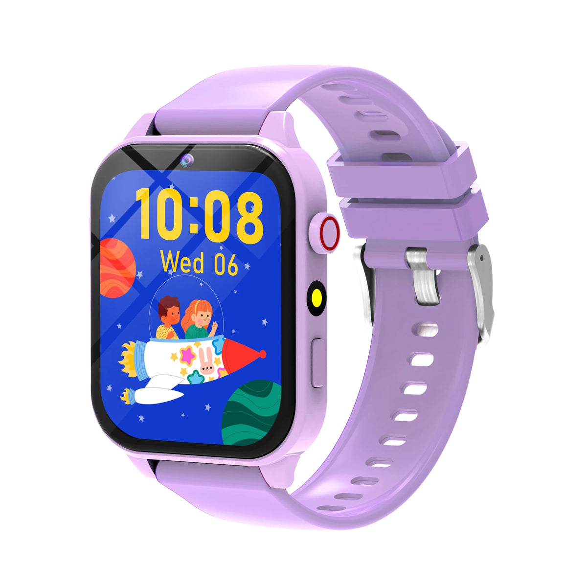 New Smart Watch Kids Toys 18 Games Sleep Monitoring Alarm Clock Calculator Steps Children Smartwatch Camera Boys Girls Gifts Vue purple with box