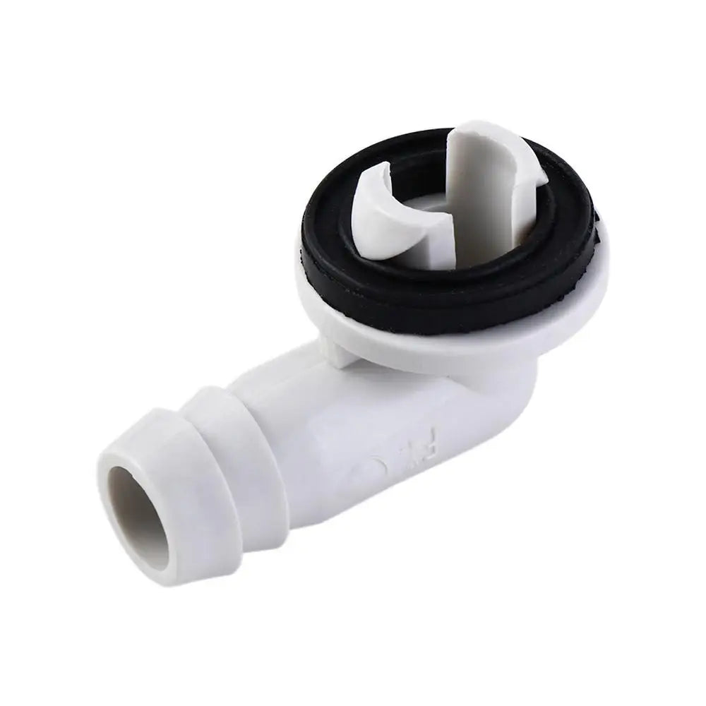 Durable with Rubber Ring Air Conditioning Drainage Tool Elbow Fitting Drain Hose Connector Drain Pipe Connector Vue White-Grey 16mm