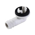 Durable with Rubber Ring Air Conditioning Drainage Tool Elbow Fitting Drain Hose Connector Drain Pipe Connector Vue White-Grey 16mm