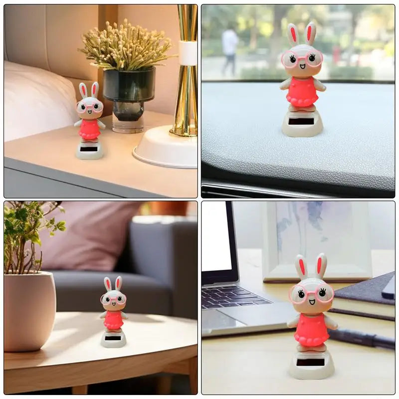 Solar Dancing Bunny – Cute Rabbit Car & Desk Decoration Solar Dancing Decoration Vue