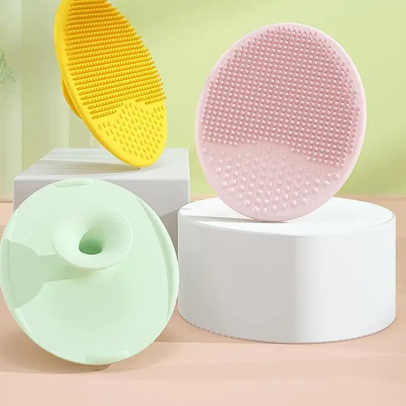 1pcs Shampoo Brush Massage Brushes for Baby Silicone Kids Shower Silicone Infant Bathing Soft Brush Head Hair Washing Wipe Comb Vue