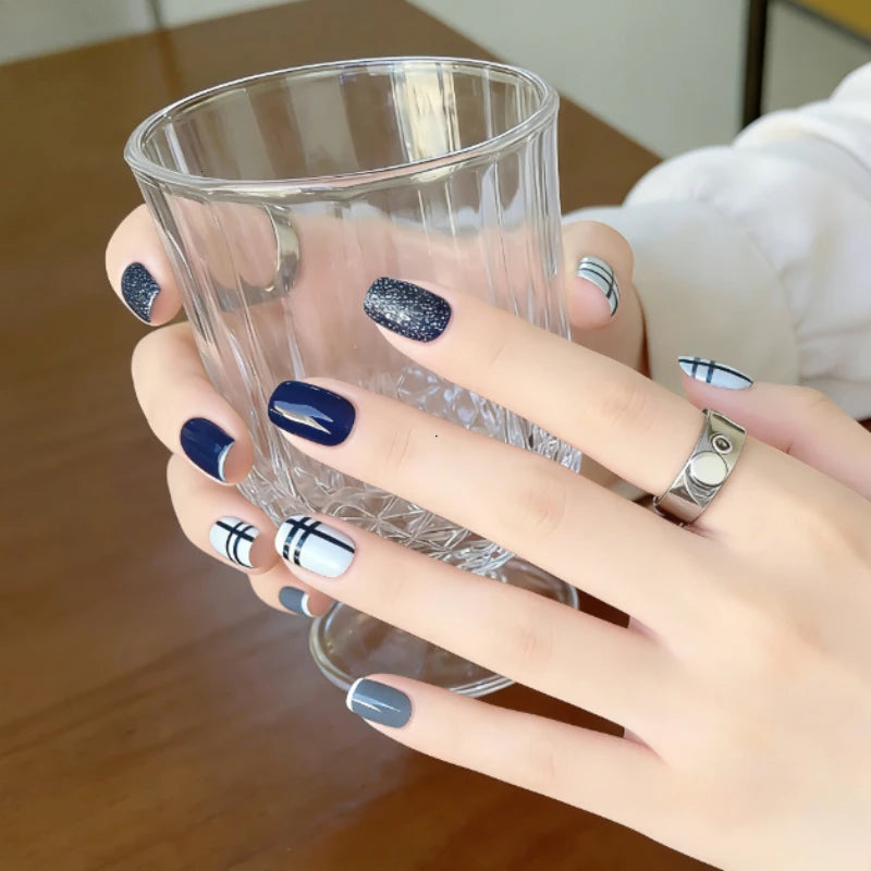 No-Bake Gel Nail Stickers, Solid Color, Not Suitable for UV/LED Gel Nail Polish, Long-Lasting F Gel Sticker Nail Decor Vue