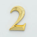 1PCS Gold Address Door Label Number #0-9 ABS Height 5cm Golden Home Sticker Modern House Hotel Apartment Door Plate Vue N2