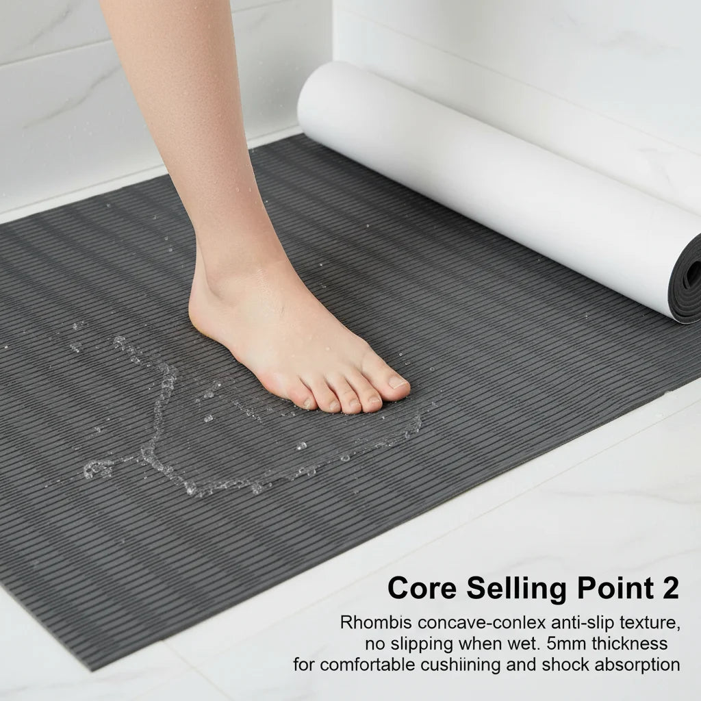 EVA Boat Flooring Mat 240x115cm Non-Slip Self-Adhesive Marine Deck Marine Decking Mat Vue