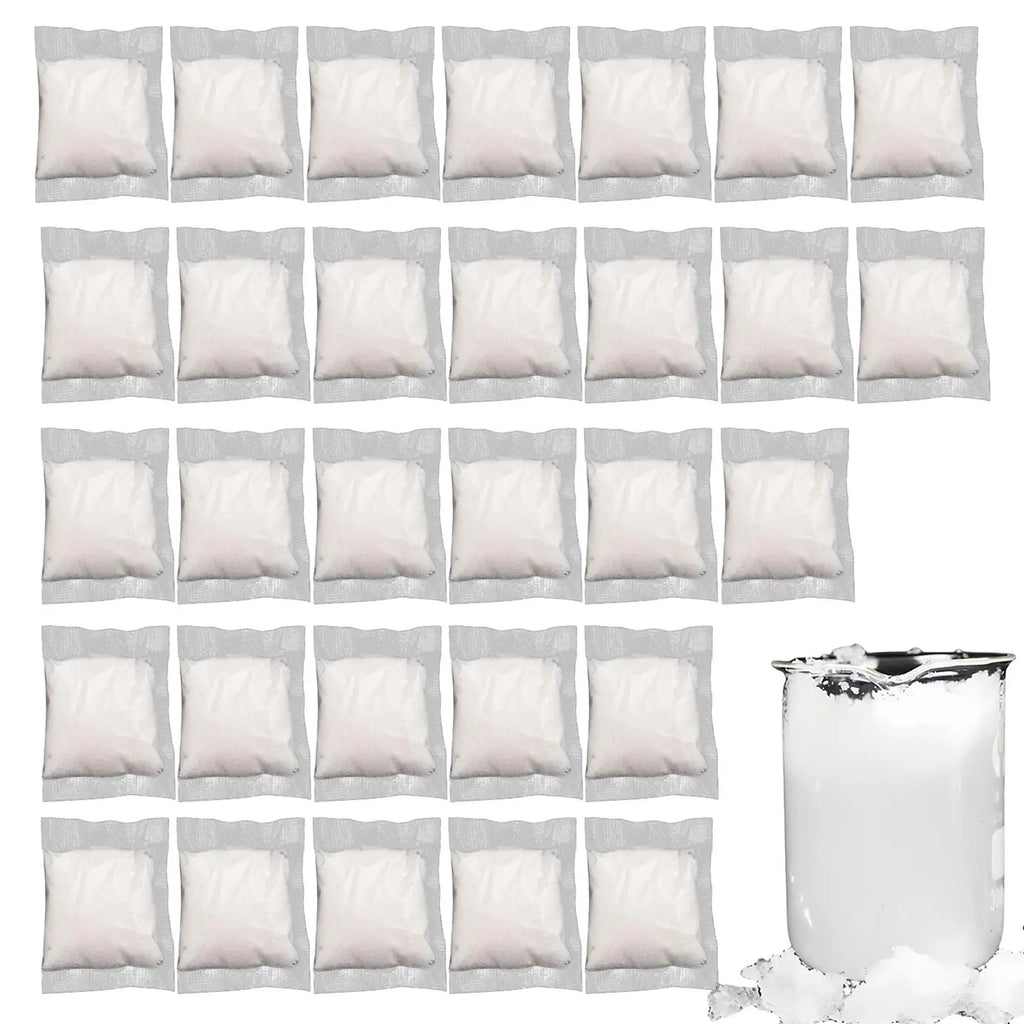 30Pcs Portable Pee Powder Liquid Emergency Urine Bag Solidifier Portable Toilets Odor Neutralizer for Strong Water Absorption Vue