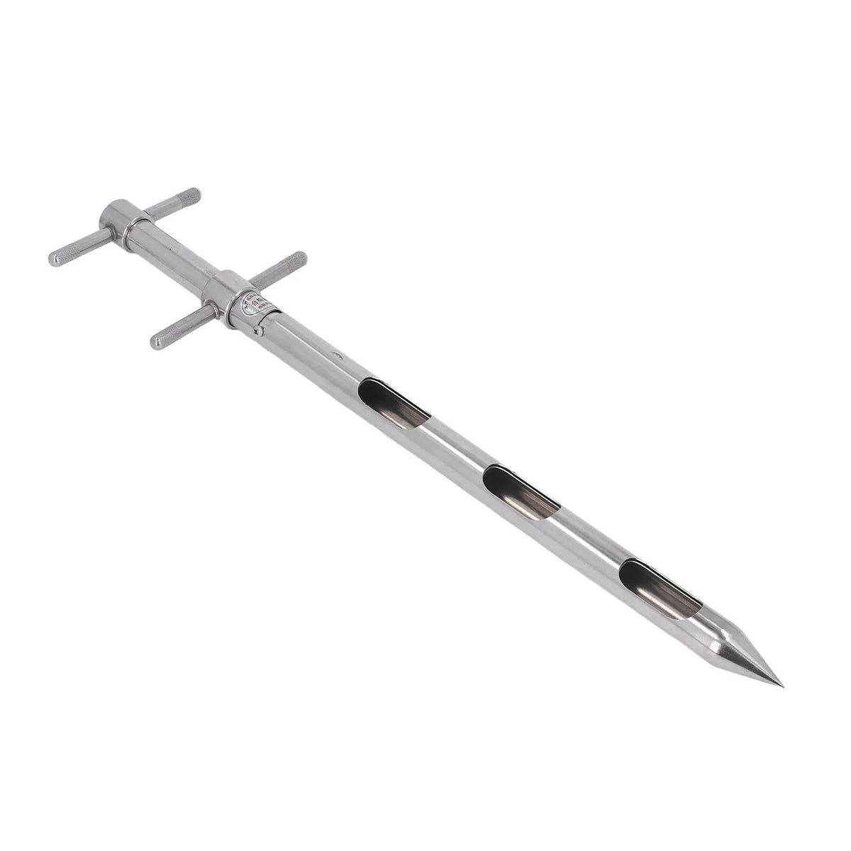 Soil Sampler Probe Soil Probe 0.54m 304 Stainless Steel Rotation Handle Pointed Design Soil Sampler Probe with Scale Vue