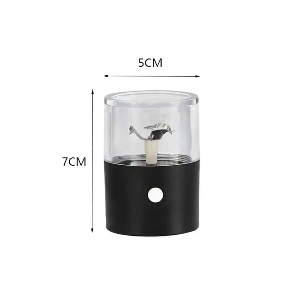 Mini USB Charging Electric Herb Grinder High Hardness Blade Efficient Herb Crusher Acrylic Visible Grass Shredder Home Vue