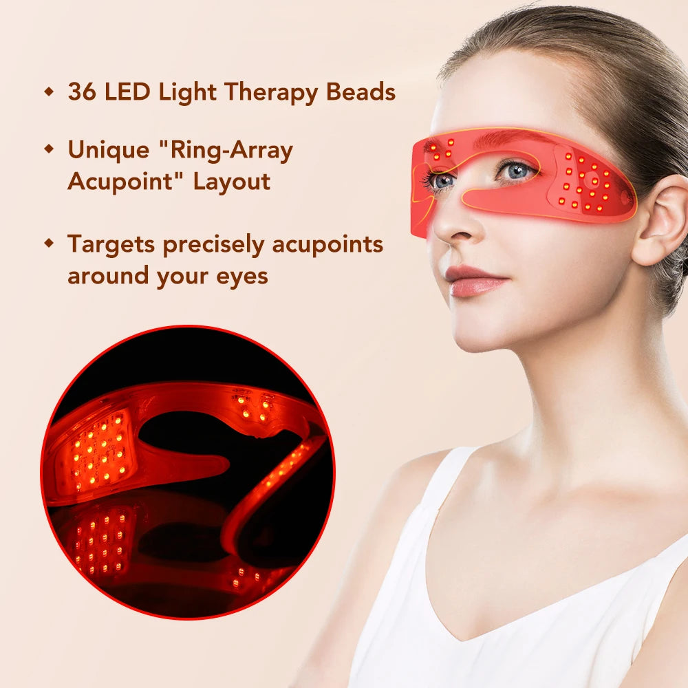 3D Eye Massager | Red Light, Vibration & Microcurrent Eye Care Eye Massager Device Vue